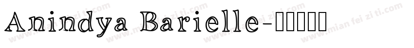 Anindya Barielle字体转换
